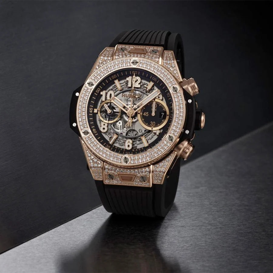 Big Bang Unico King Gold Pavé 44mm 421.OX.1180.RX.1704