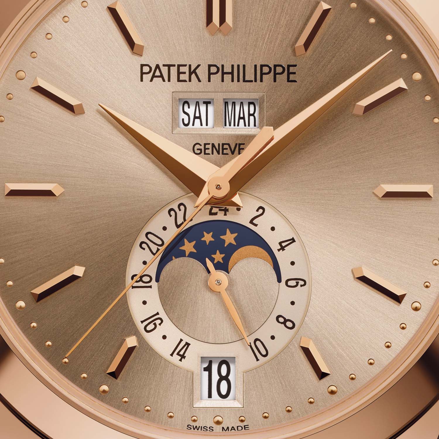 Complications 38mm 5396R-016 Annual Calendar Moon Phases Rose Gold Sand Beige Dial