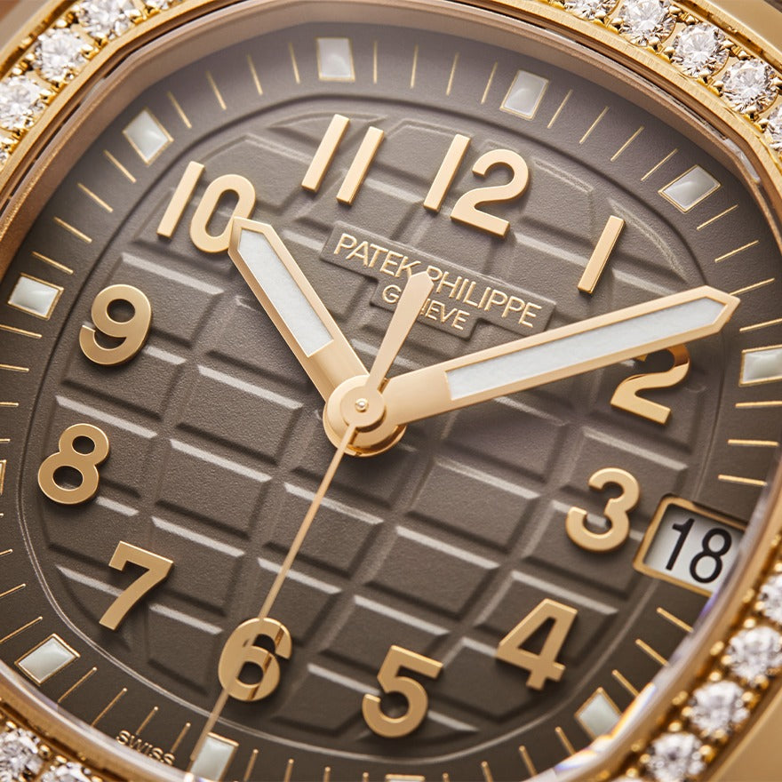 Aquanaut Luce 39mm 5268/200R-010 Rose Gold Taupe Brown Dial Diamond Bezel
