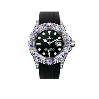 Yacht-Master Cotton Candy 40mm White Gold Black Dial Oysterflex 126679SABR