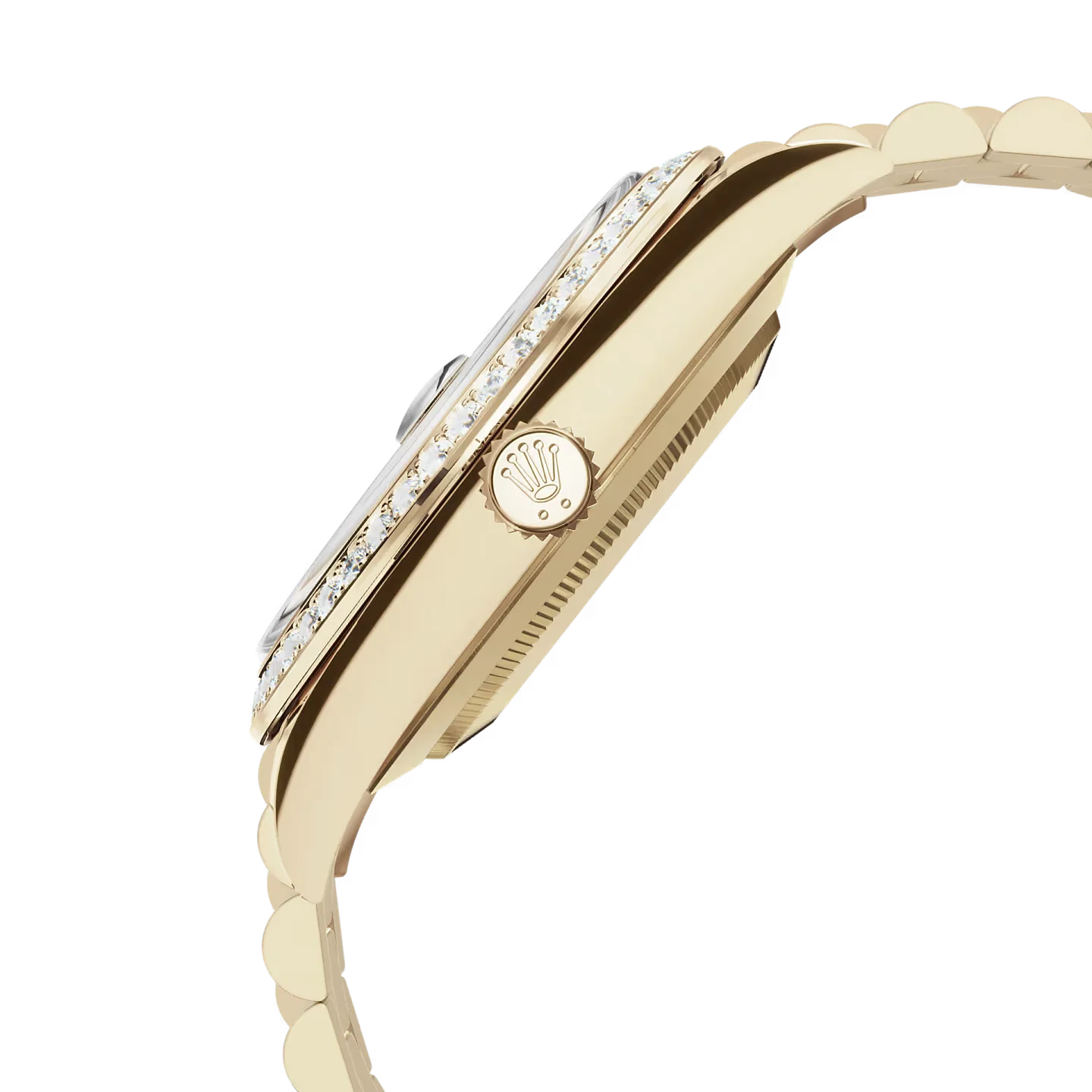 Day-Date 40 Yellow Gold Green Roman Numeral Dial Diamond Bezel M228348RBR-0040
