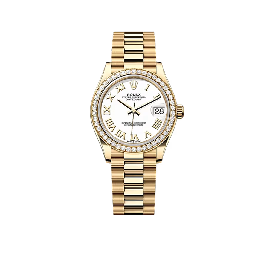 Datejust 31mm White Dial, 18kt Yellow Gold 278288
