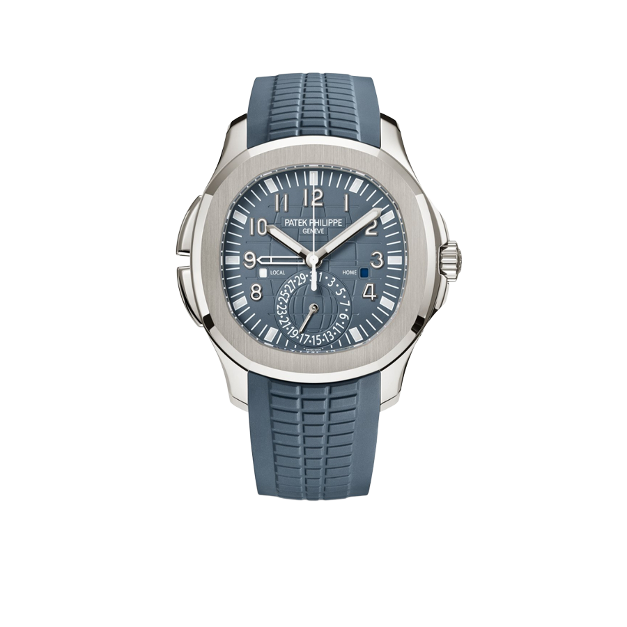 Aquanaut 41mm 5164G-001 Travel Time White Gold Blue Dial