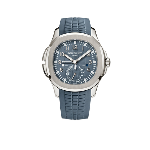 Aquanaut 41mm 5164G-001 Travel Time White Gold Blue Dial