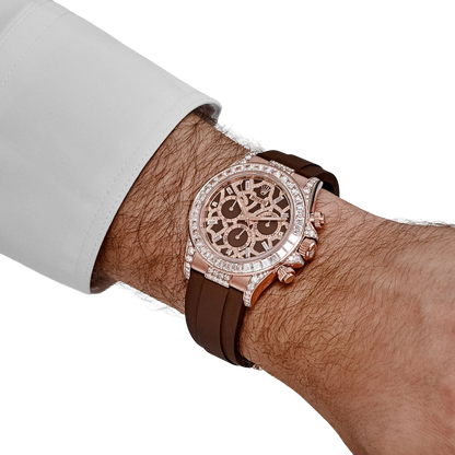 Daytona 40 mm Giraffe Rose Gold Diamond Dial 126555TBR