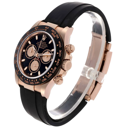 Daytona 40mm Rose Gold Oysterflex Mens Watch 116515LN