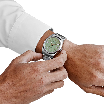 Oyster Perpetual 41mm Stainless Steel Pistachio Dial Men Watch 134300-0006 New 2025