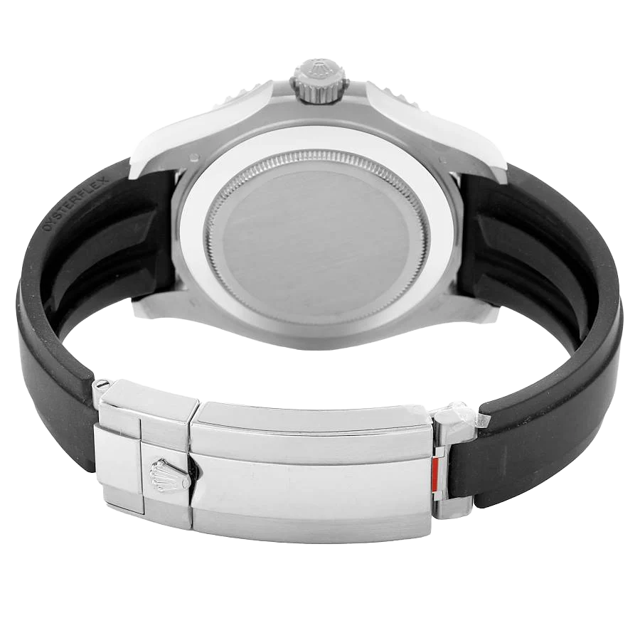 Yachtmaster 42mm White Gold Oysterflex Bracelet Mens Watch 226659