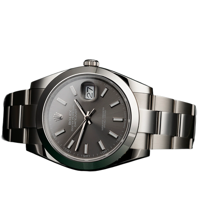 Datejust Oyster 41 mm Oystersteel Grey Dial 126300-0007