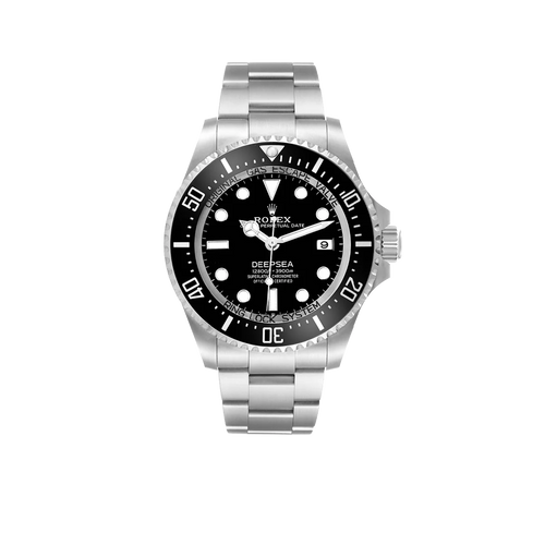 Seadweller Deepsea Black Dial Steel Mens Watch 136660